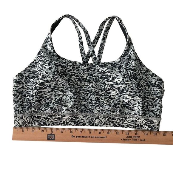 Lululemon Free To Be Bra H2O Mini Ripple White Seal Grey - Picture 13 of 13